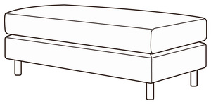 Банкетка 2-х местная Домино