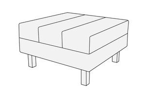 Банкетка 1-местная большая Лима