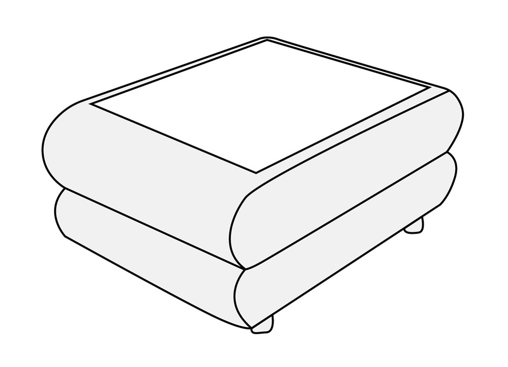 Стол журнальный со стеклом Матрикс