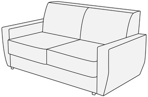 Диван 2-х местный Омега