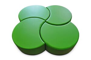 Пуф лепесток четырехместный