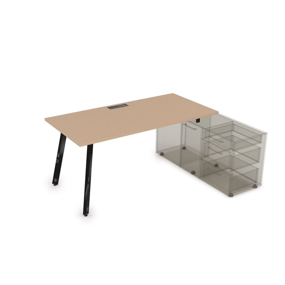 Стол с тумбой опорной