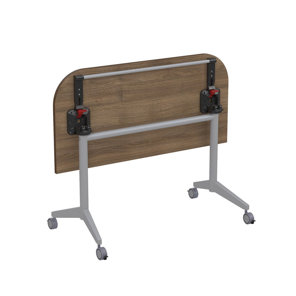 Складной радиусный стол-трансформер с фиксаторами