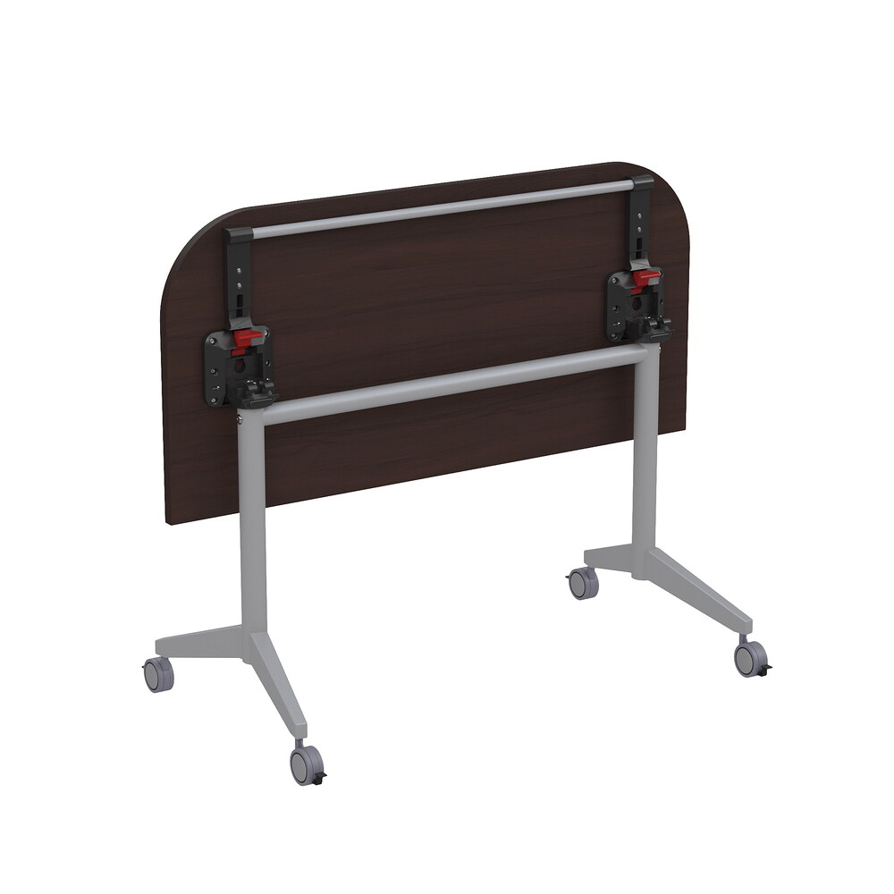 Складной радиусный стол-трансформер с фиксаторами