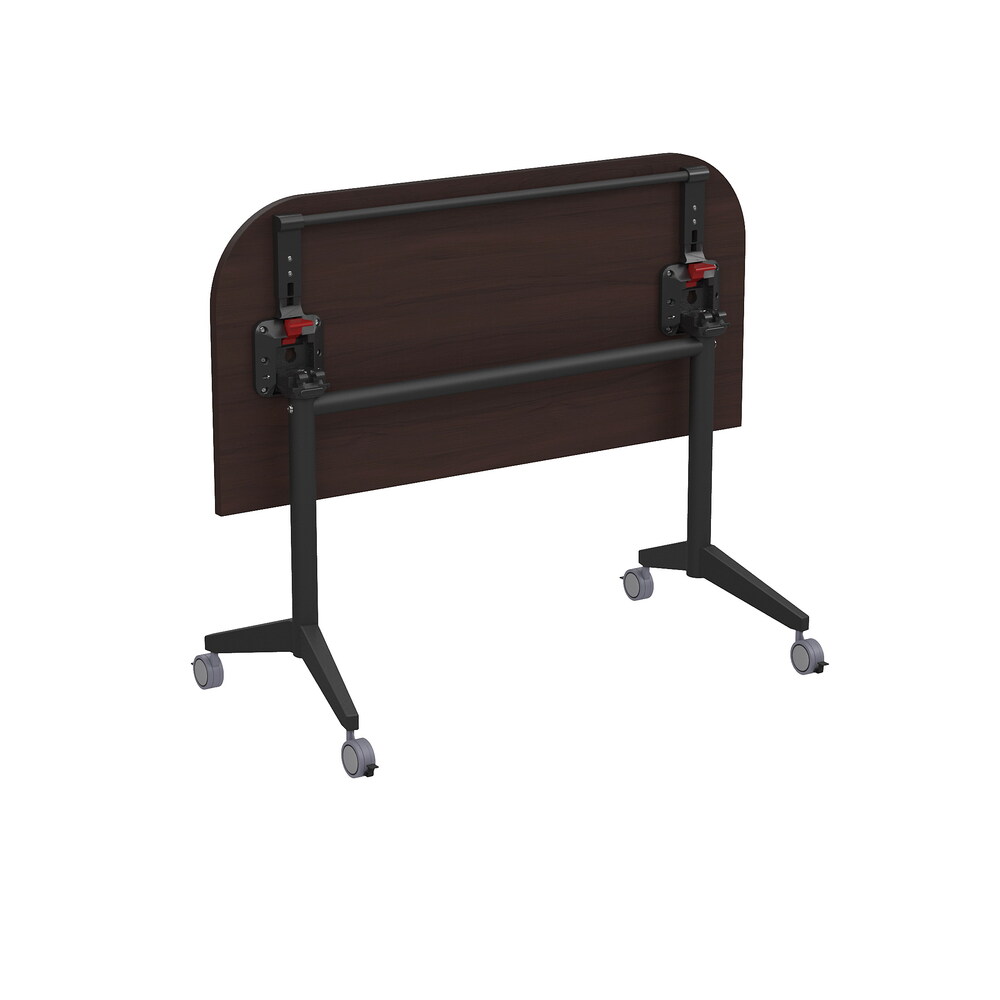 Складной радиусный стол-трансформер с фиксаторами