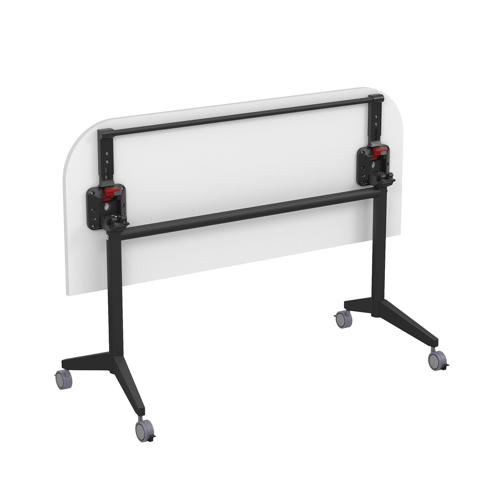 Складной радиусный стол-трансформер с фиксаторами