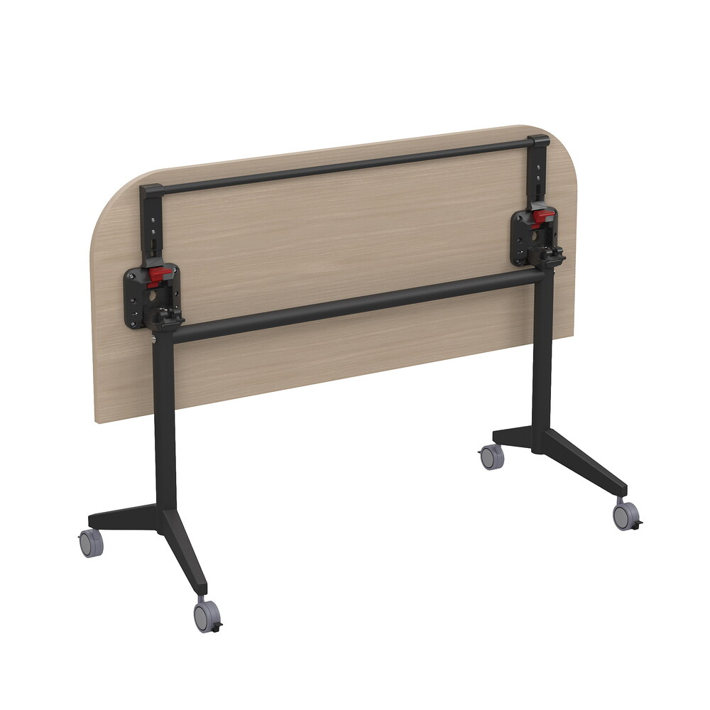 Складной радиусный стол-трансформер с фиксаторами