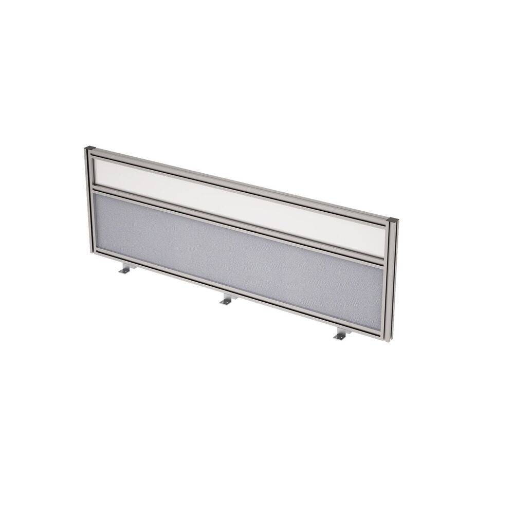 Барьер из ткани и стекла в алюминиевом профиле, фронтальный