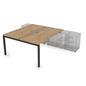 Стол системы БЕНЧ на 2 рабочих места, для крепления на тумбу