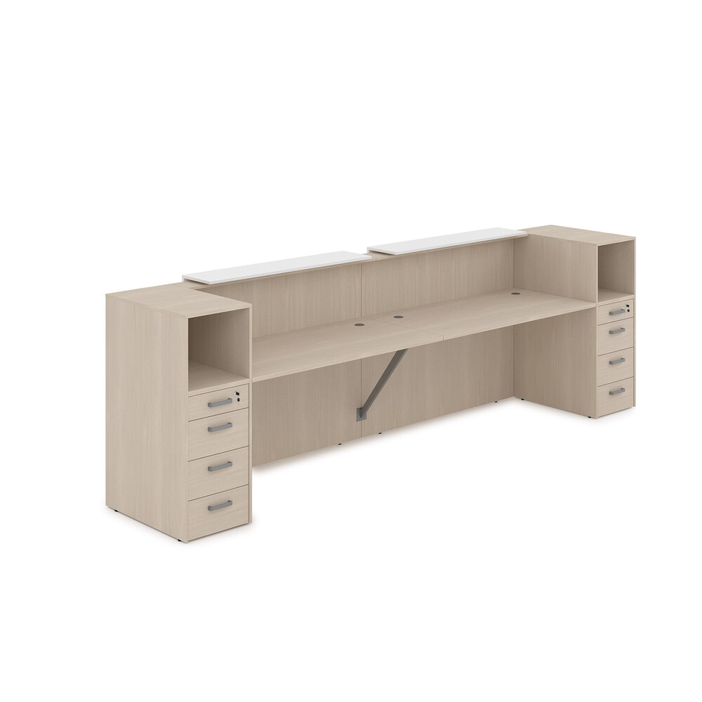 Комплект Ресепшн с фартуком ЛДСП (с подсветкой)