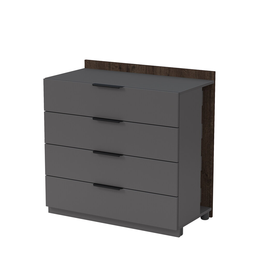 Модуль тумбы с ящиками, средний