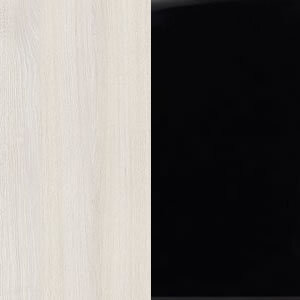 Дуб шамони светлый/черный матовый