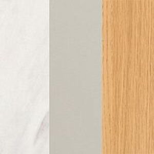 Мрамор белый/Серый софт/Дуб Сорано