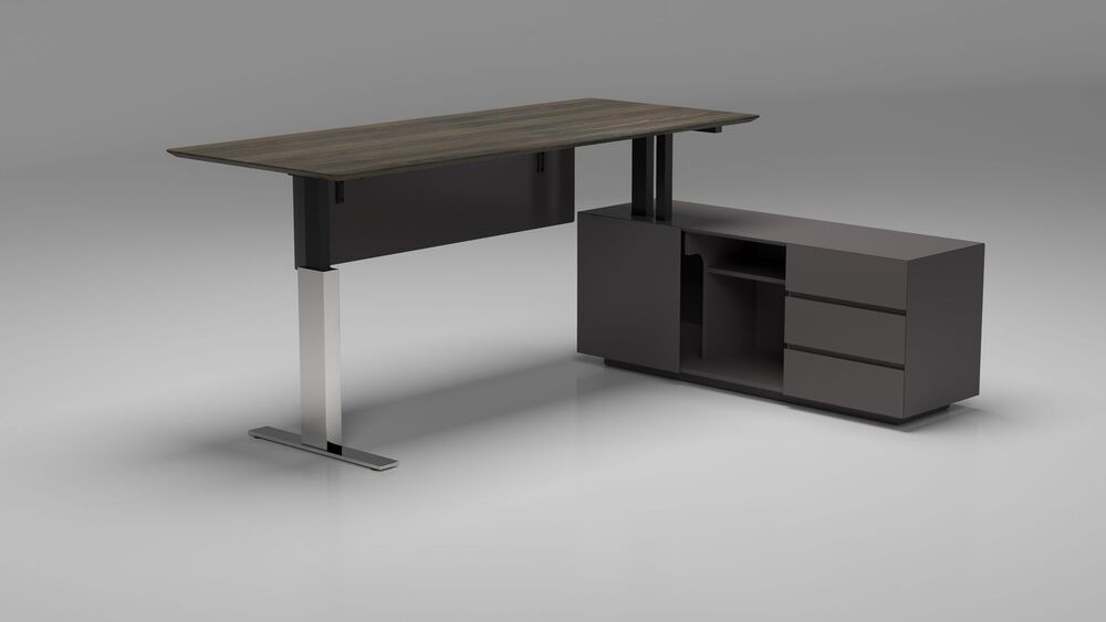 Письменный стол с правой тумбой (с функцией подъема)