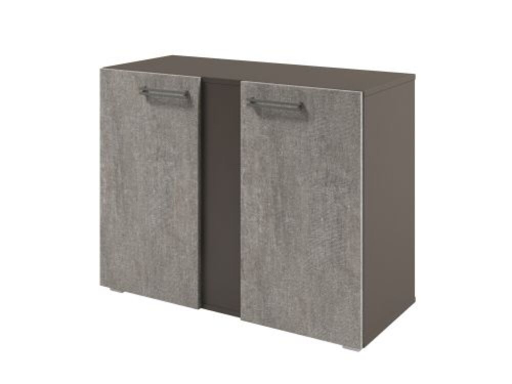 Шкаф с планкой низкий с дверьми