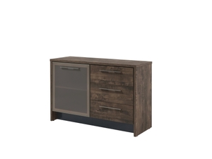 Тумба с дверью и 3 ящиками