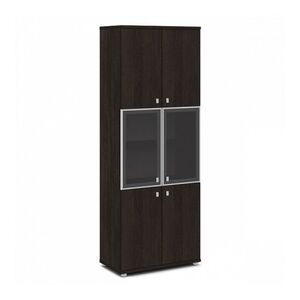 Шкаф со стеклом в алюминиевом профиле