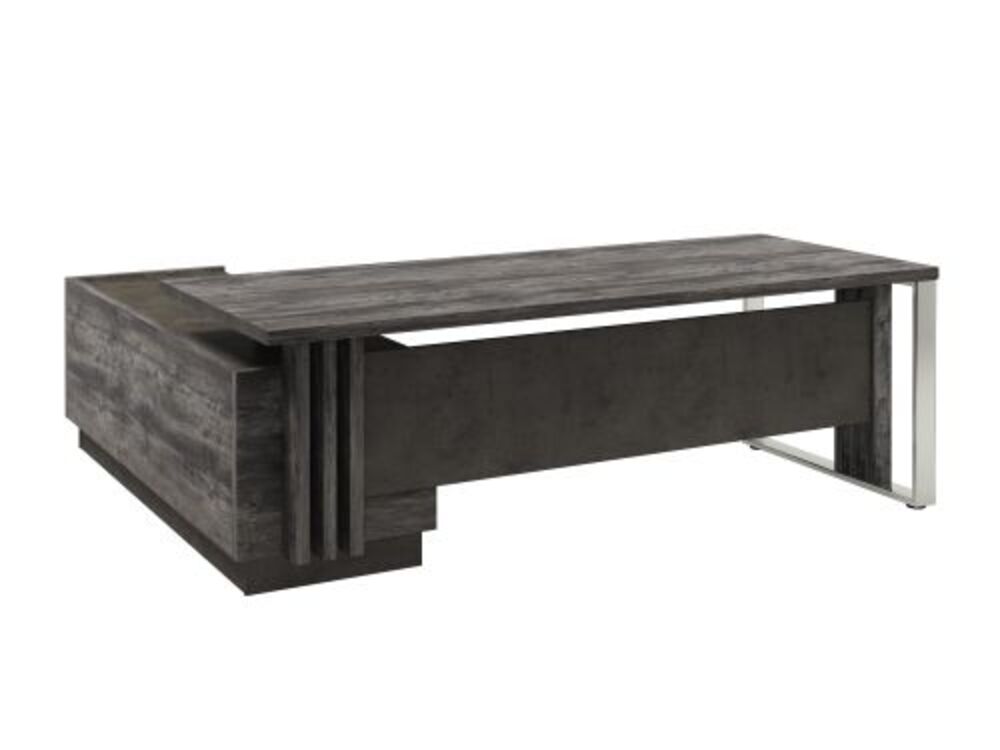 Стол руководителя с опорной тумбой (правый)