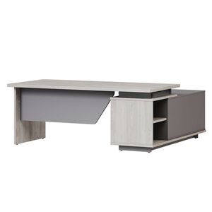 Стол руководителя с опорной тумбой левый