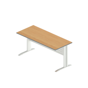 Стол прямой на металлокаркасе