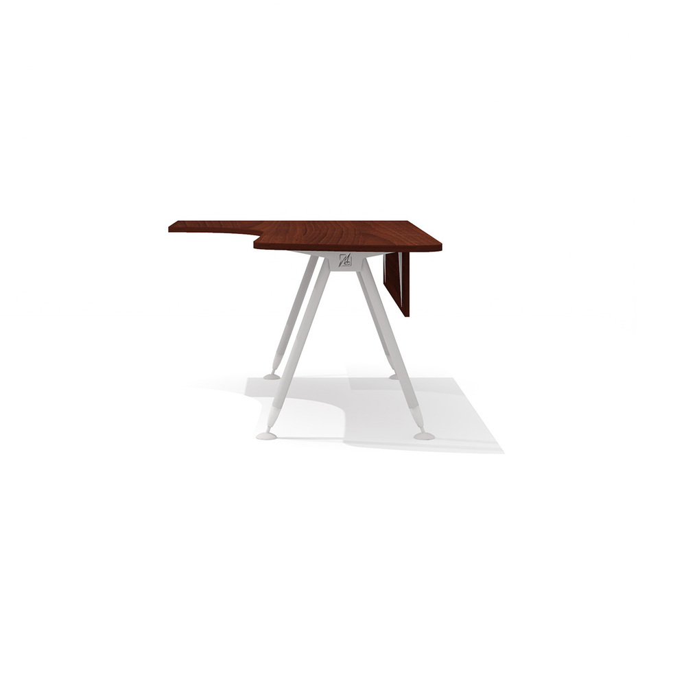 Эргономичный стол на металлокаркасе левый