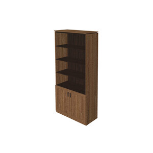 Высокий стеллаж с дверьми и открытым отделением