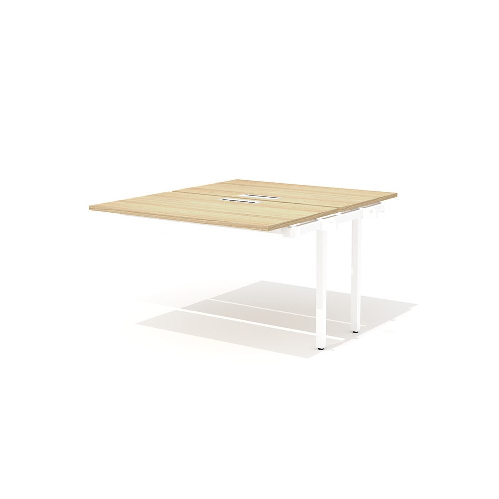 Промежуточный сдвоенный стол с люком на металлокаркасе