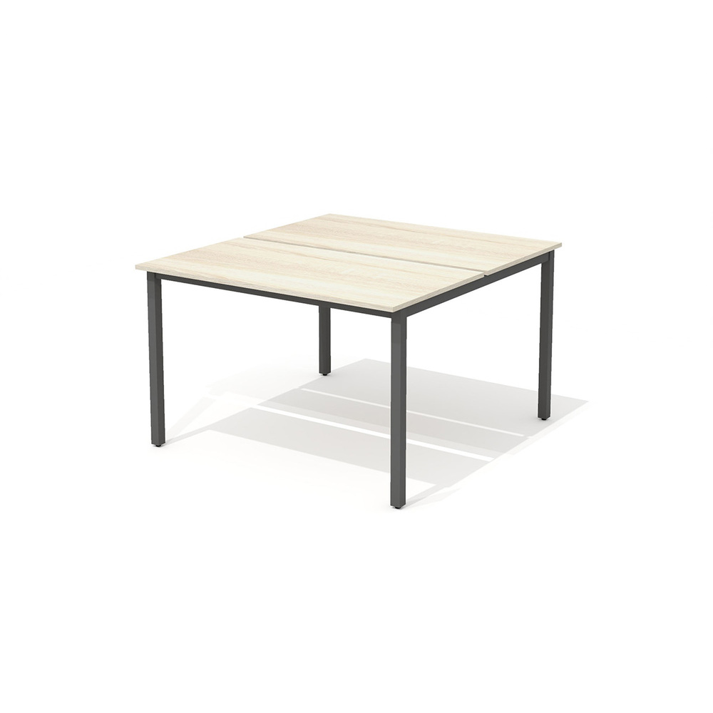 Стол сдвоенный на металлокаркасе