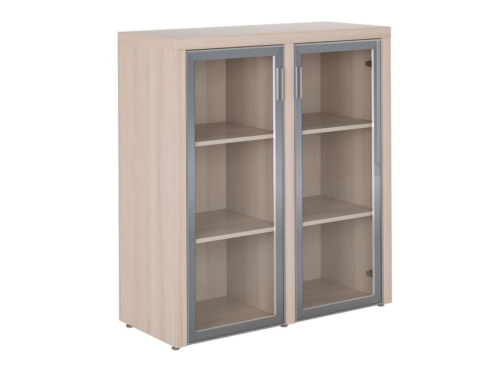 Шкаф средний с 2-мя стеклянными дверцами