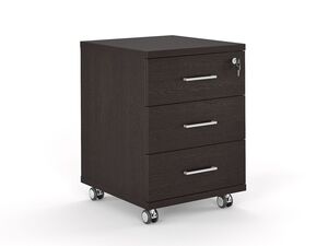 Тумба мобильная с замком на верхний ящик