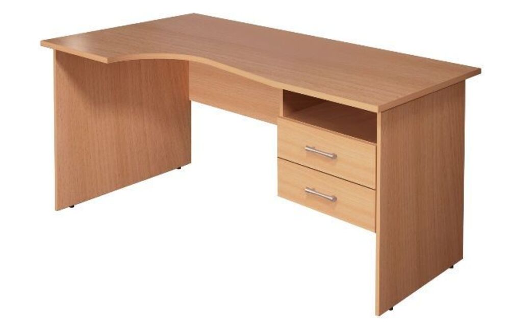 Стол криволинейный с тумбой (левый)