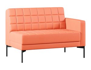 Секция с подлокотником двухместный левый