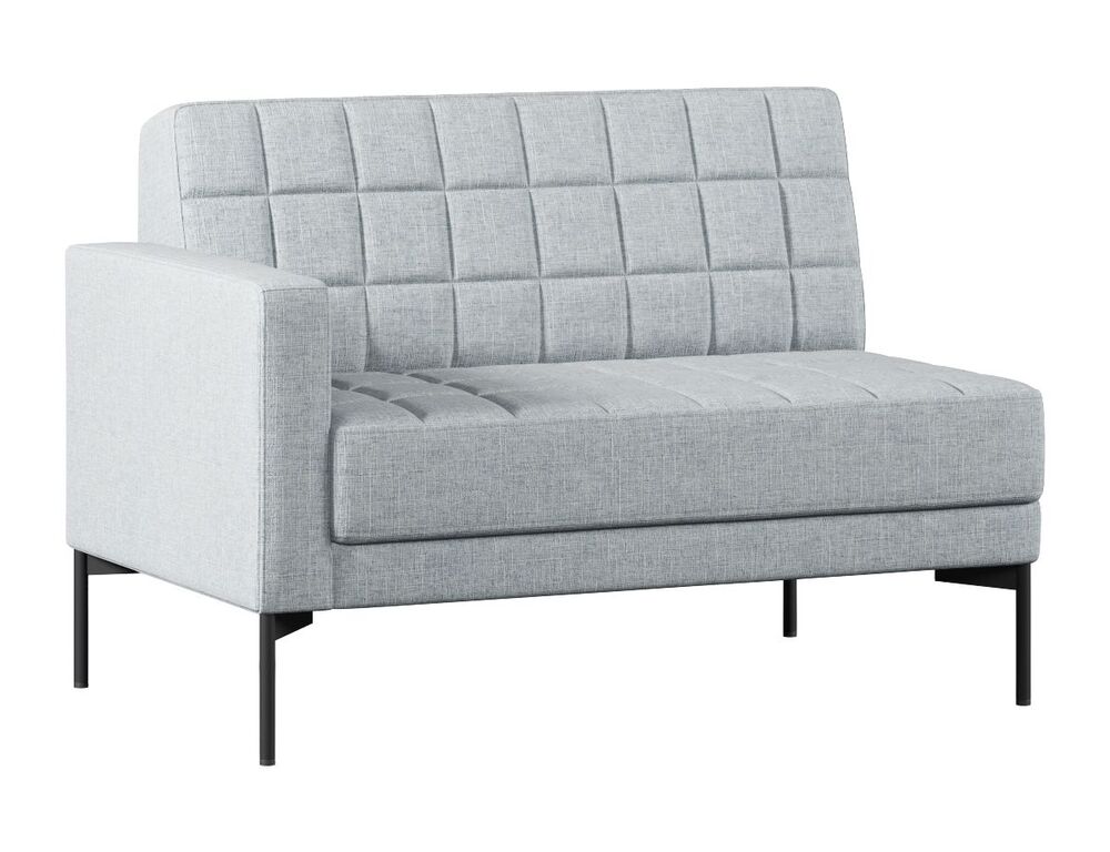 Секция с подлокотником двухместный правый