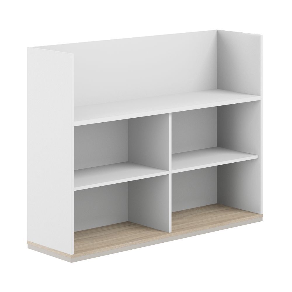 Стеллаж-комбо 1-стор. 1438, с экраном ЛДСП