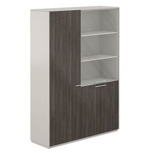 Шкаф для одежды 600 + Шкаф высокий 800 со стеклом матовым, 4 ящ