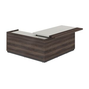 Стол для руководителя с комбинированной столешницей, правый