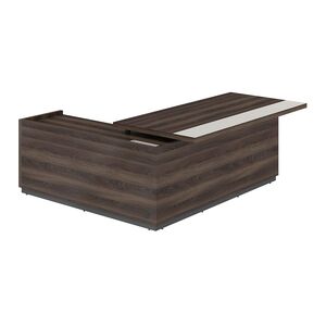 Стол для руководителя с комбинированной столешницей, правый