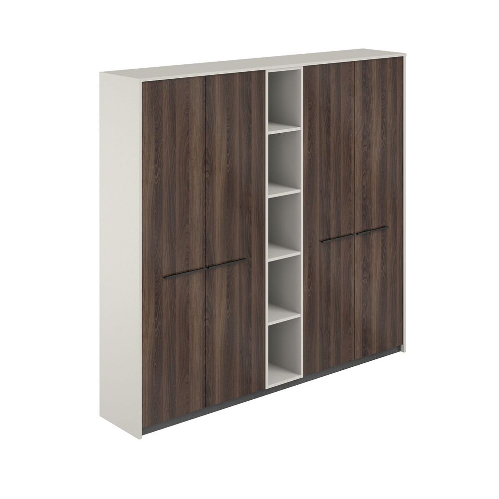 Шкаф высокий (для одежды) (2 шт) со стеллажом