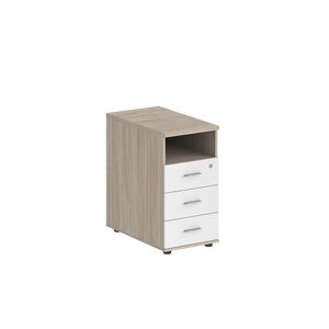 Тумба приставная с 3 ящ.(метаб) и нишей, с замком без топа