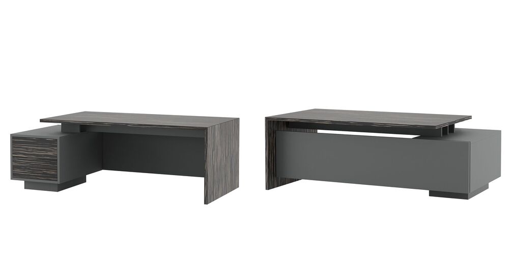 Стол письменный на опорной тумбе (левый)