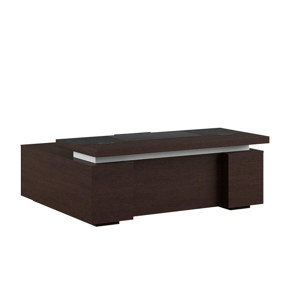 Стол письменный с тумбой и приставкой