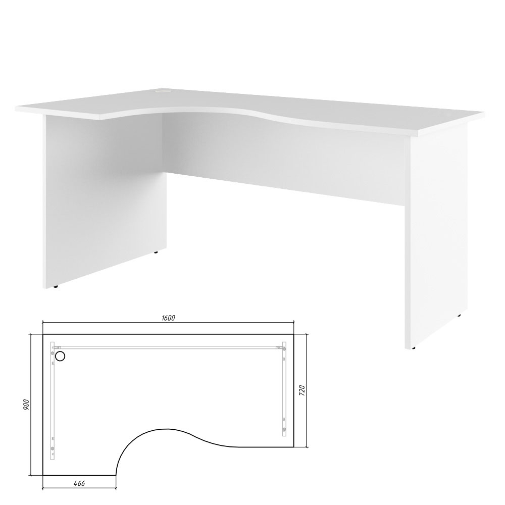 Стол эргономичный левый
