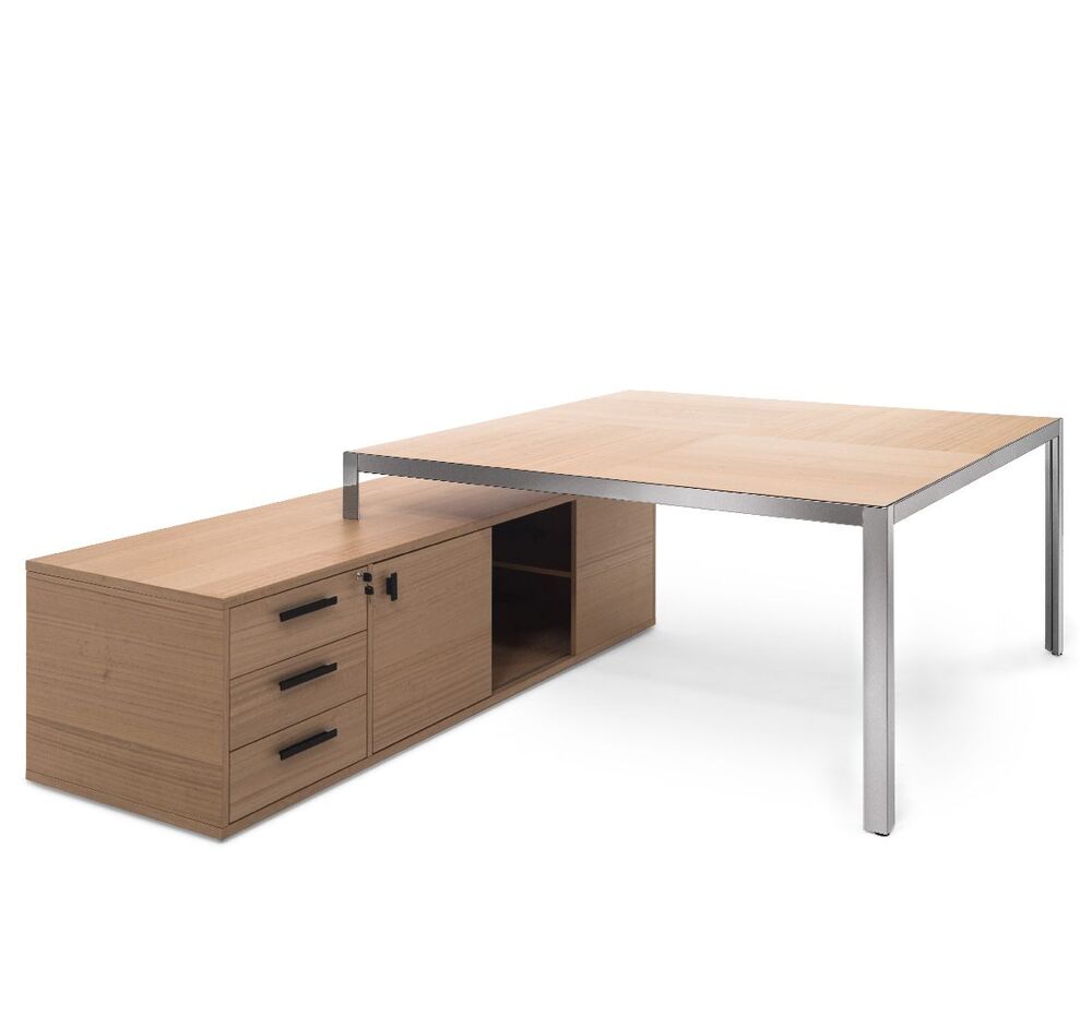 ENZO Стол квадратный на опорной тумбе