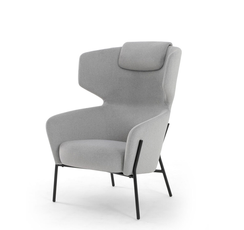 VENTO High Кресло СЕРЫЙ/ЧЕРНЫЙ