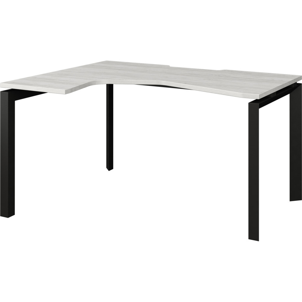 Стол эргономичный левый на металлокаркасе