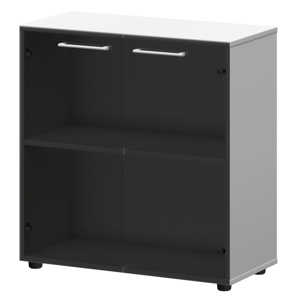 Шкаф низкий со стеклом