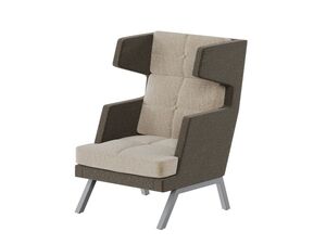 Кресло высокое с декором из пуговиц