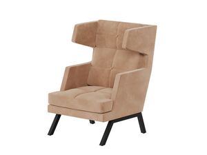 Кресло высокое с декором из пуговиц