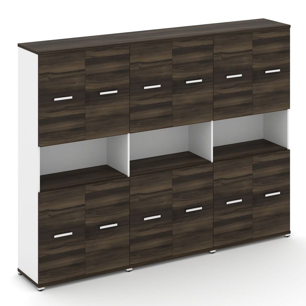 Шкаф три широкие секции, 5 ниш