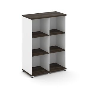 Стеллаж две узкие секции, 3 ниши